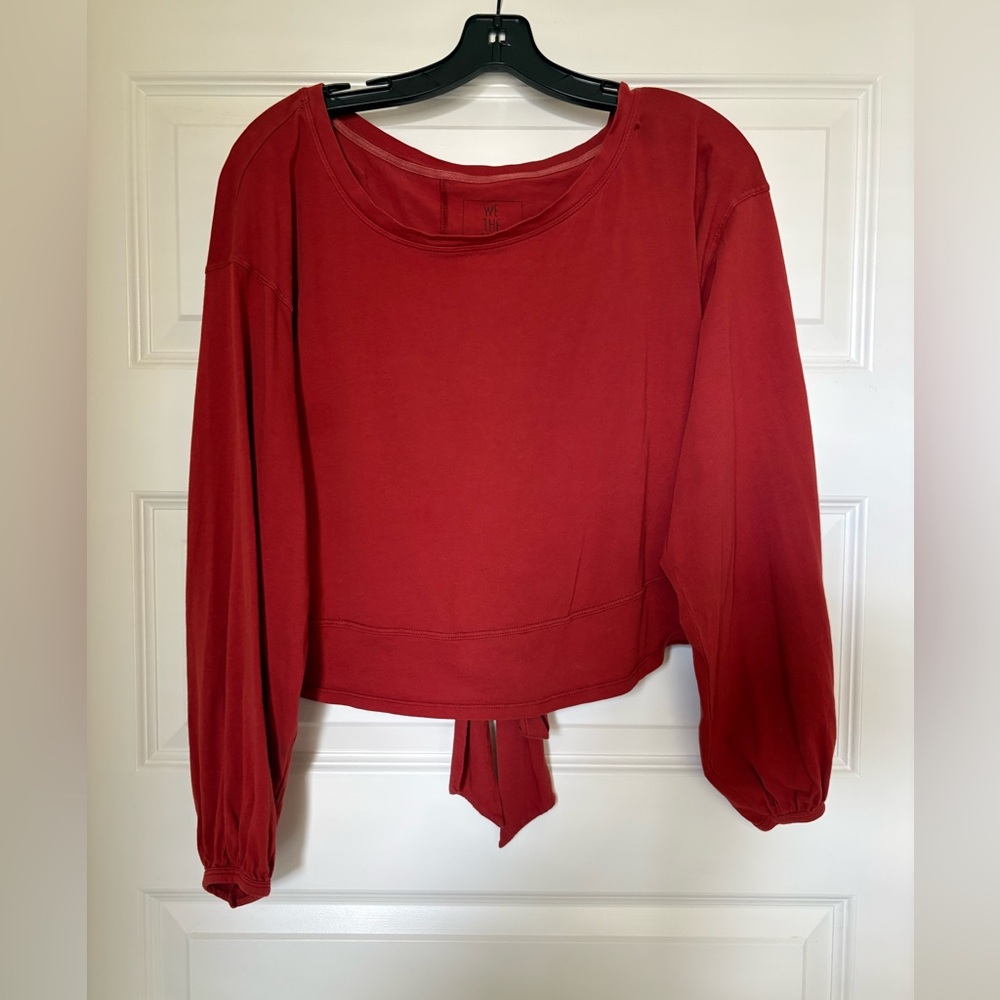 We The Free Red Crop Top